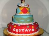 bolo decorado  com pasta americana